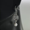 hypoallergenic earrings | Sterling Silver Heart with Pearl Earrings