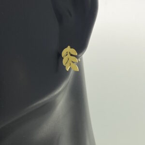 Gold Rowen Leaf Earrings – JSP126-276g