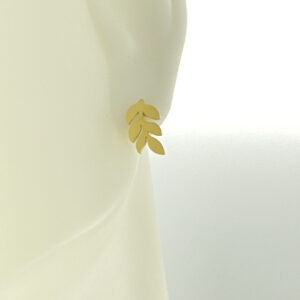 Gold Rowen Leaf Earrings – JSP126-276g