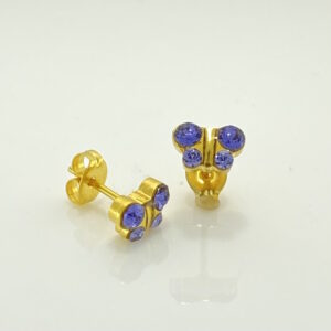 Gold Plated Butterfly Tanzanite Earrings – S20028STX